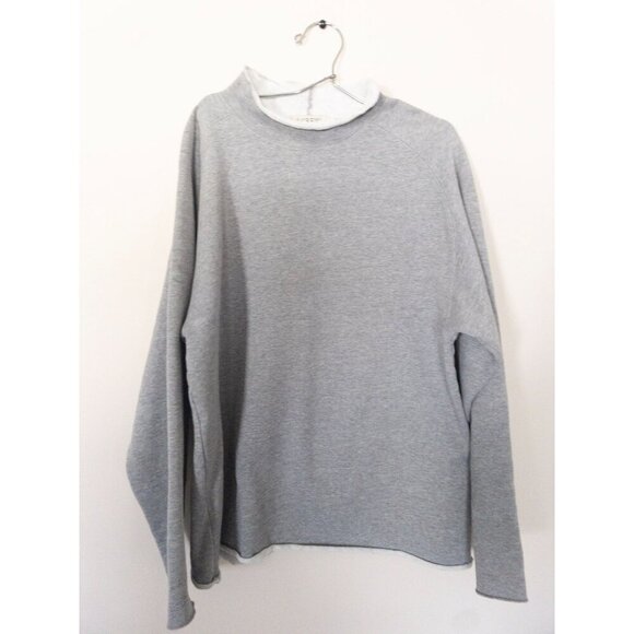 J. Crew Gray Mock Neck Sweatshirt S - Picture 1 of 7
